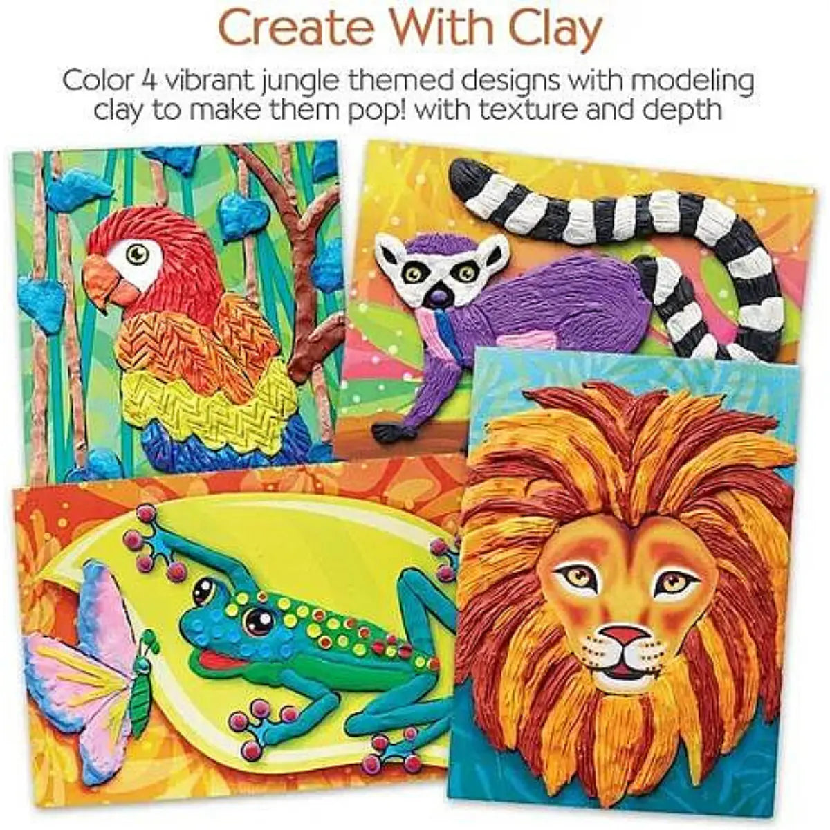 Kit Plastilina Faber Castell Clay Manualidades - Faber Castell - vista trasera
