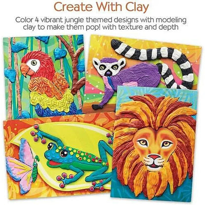 Kit Plastilina Faber Castell Clay Manualidades - Faber Castell - vista trasera