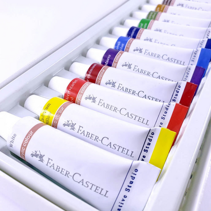 Pinturas Acrílicas Profesionales Faber Castell Set 12 Pz - MarchanteMX
