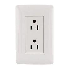 Placa Toscana contacto doble  Sanelec - Sanelec - vista lateral