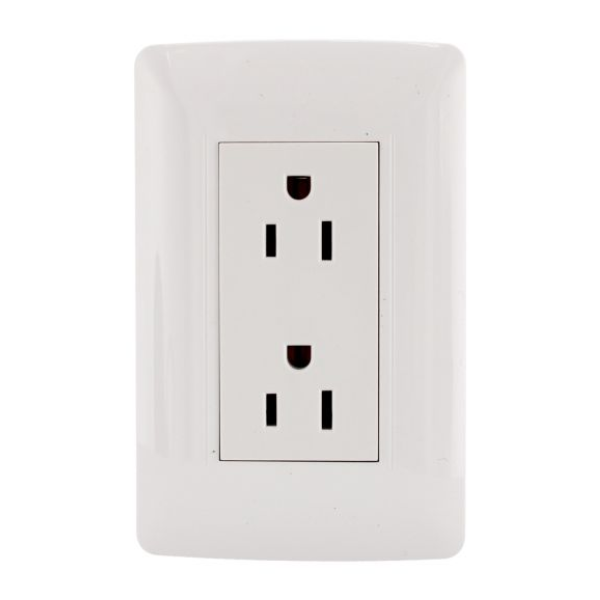 Placa Toscana contacto doble Sanelec