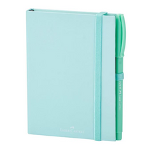 Set Mini Libreta Dibujo Verde Pastel + Pluma Faber Castell - MarchanteMX