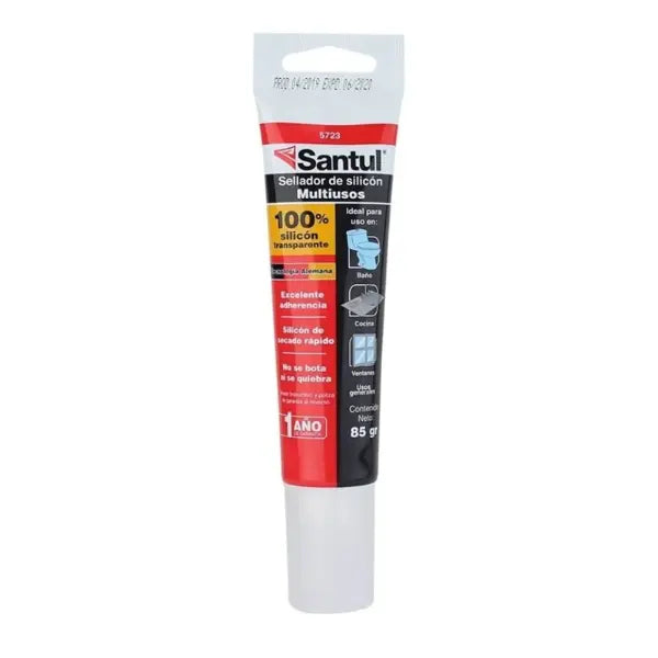Sellador 100% silicón 85 gr Santul Santul