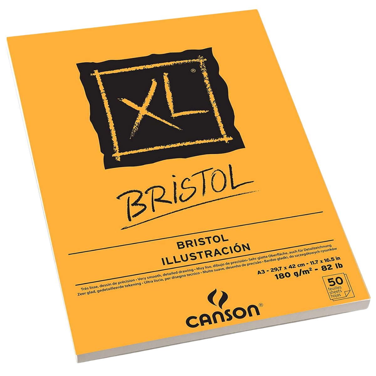 Cuaderno De Dibujo Satinado Canson Xl Bristol 29.7x42cm 50 Hojas