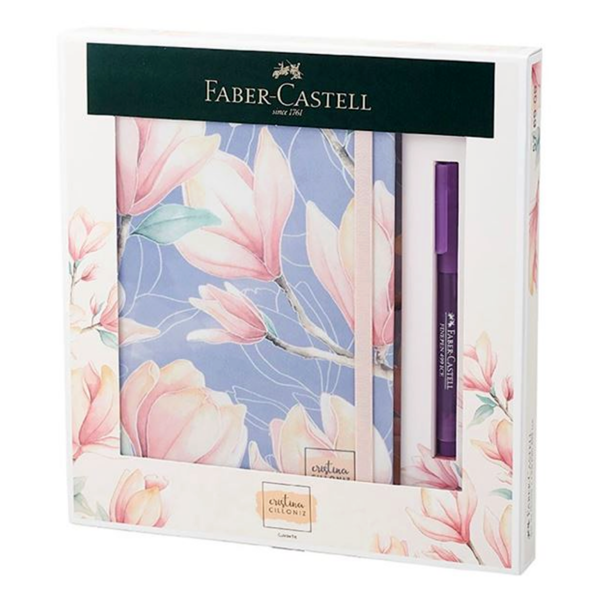 Libreta 160 hojas + Marcador Finepen Faber Castell Edición Cilloniz - MarchanteMX