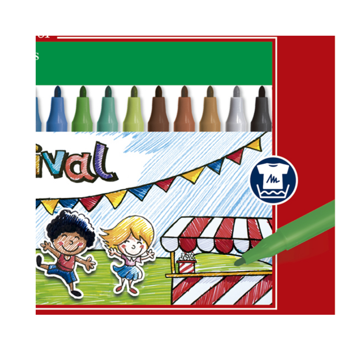 Plumones Faber Castell Festival Punta Fina 12 Pz - MarchanteMX