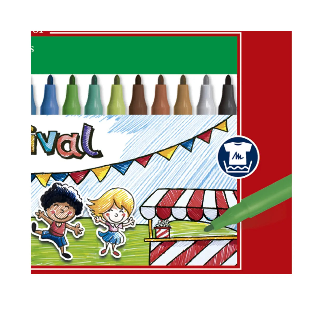 Plumones Faber Castell Festival Punta Fina 12 Pz - Faber Castell - detalle