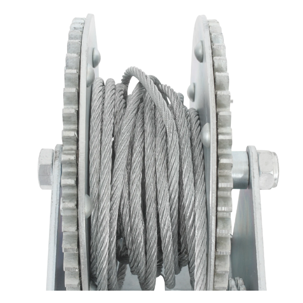 Restirador Doble Engrane 2000 lb con Cable de Acero Dogotuls