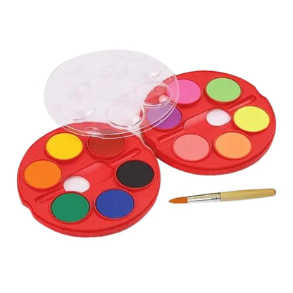 Acuarelas Jumbo Faber Castell Pastillas Colores Estuche 12 Pz - FaberCastell - contenido