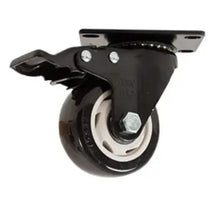 RODAJA PVC NEGRO GIRATORIA Y FRENO 3" - Dogotuls - detalle
