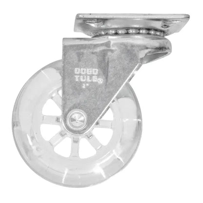 RODAJA PU TRANSPARENTE GIRATORIA 2" DOGOTULS - Dogotuls - vista lateral