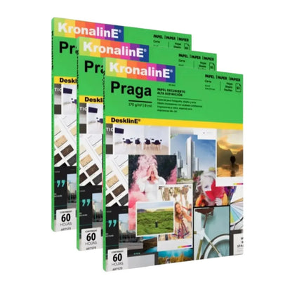 Papel Recubierto Arte Praga Mate Kronaline Art573 60 Hojas c/u Kronaline