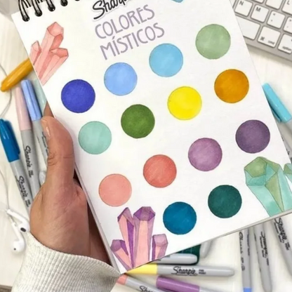 Marcadores Permanentes Sharpie Colores Misticos Punta Fina 24 Piezas