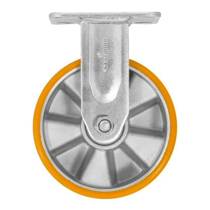 RODAJA ALUMINIO PU NARANJA FIJA 6" - Dogotuls - vista trasera