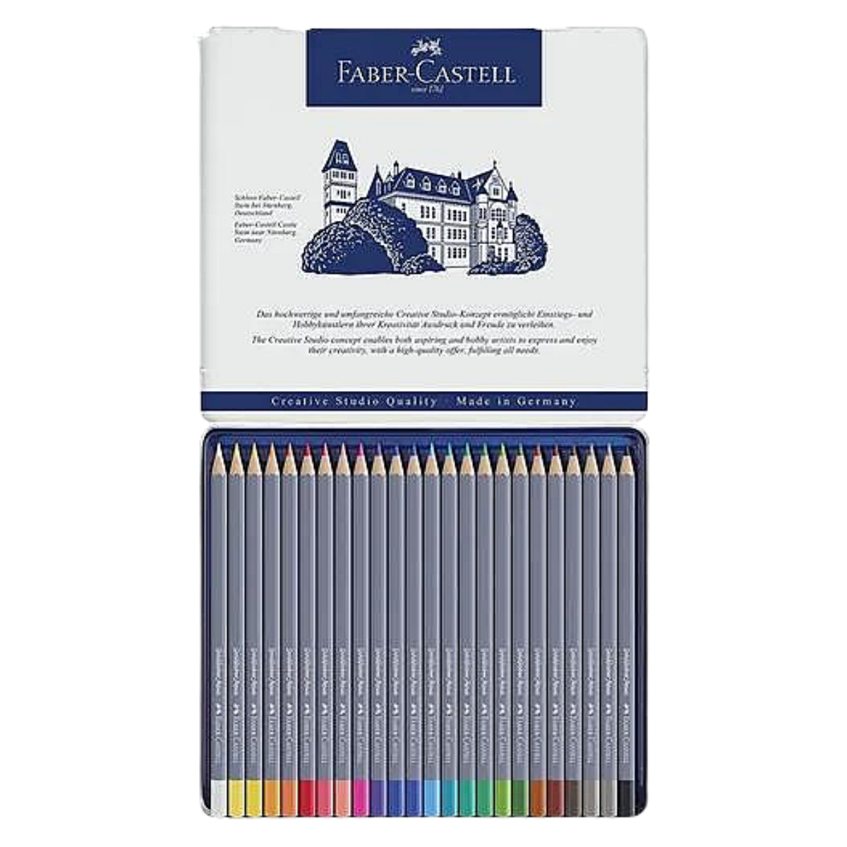 Lápices de Colores Acuarelables Faber Castell Profesional Goldfaber Aqua 24 Pz - MarchanteMX