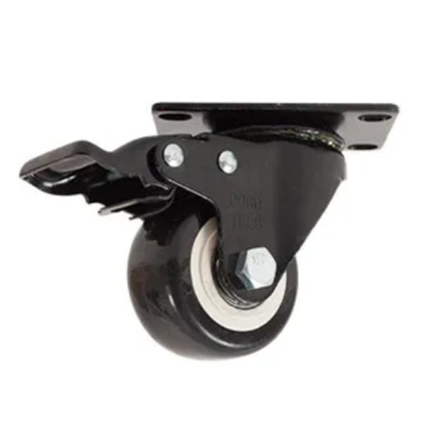 Rodaja PVC Negro Giratoria Freno 2 1/2" Dogotuls