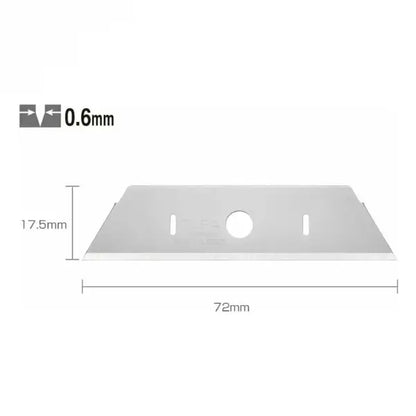 10 Cuchillas Cutter Acero Inoxidable Estuche Olfa Resistente Olfa