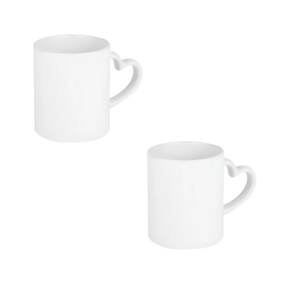 Taza Blanca Asa Corazón 11oz Color Make Sublimar