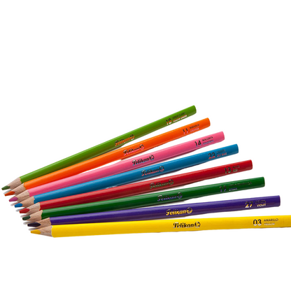 Lápices de Colores Triangular 4mm Pelikan 24 Piezas