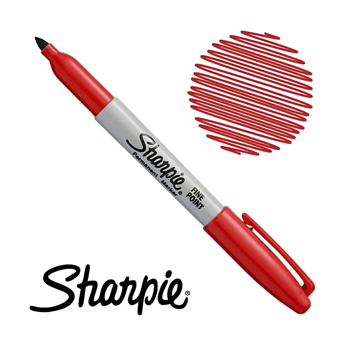 Marcador permanente Sharpie rojo 12 piezas 1812766 - Sharpie