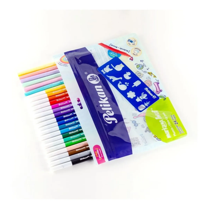 24 Plumones Lavable Incluye 6 Pastel Pelikan Markana Twist
