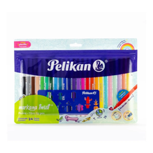 24 Plumones Lavable Incluye 6 Pastel Pelikan Markana Twist
