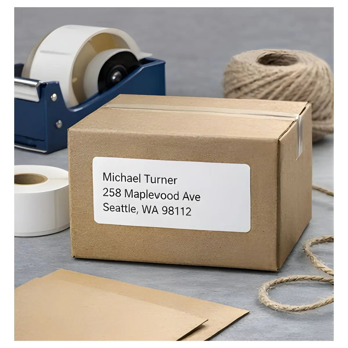 Rollo De Etiquetas Blancas Para Direcciones 36 x 89mm - dymo - vista trasera