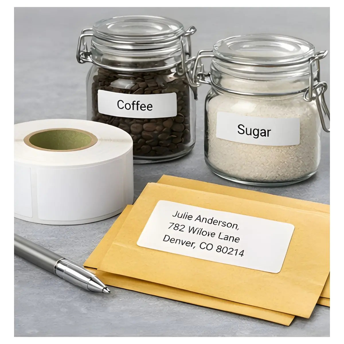 Rollo De Etiquetas Blancas Para Direcciones 36 x 89mm - dymo - detalle