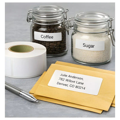 Rollo De Etiquetas Blancas Para Direcciones 36 x 89mm - dymo - detalle