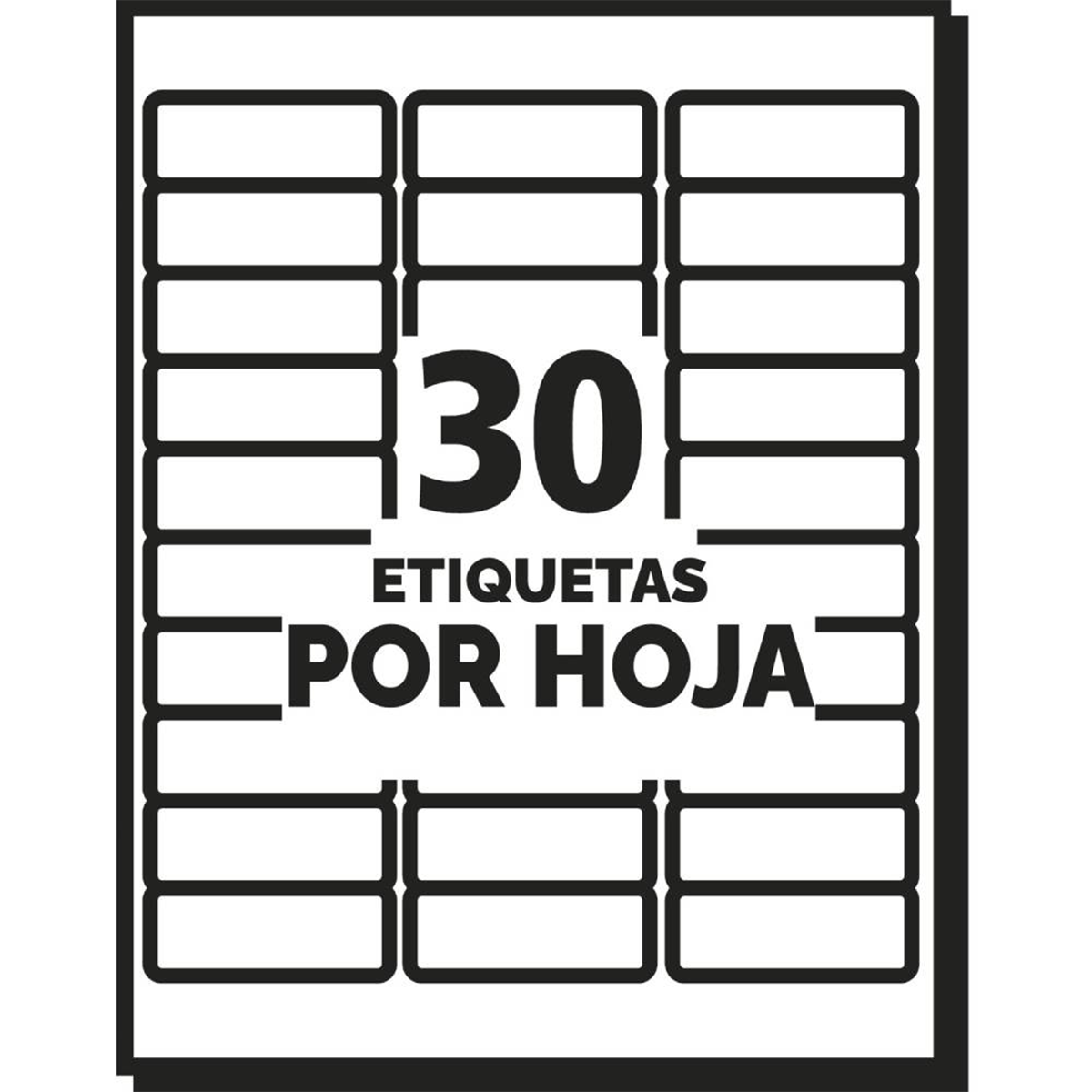 3000 Etiqueta Envio Permanente Avery Blanca Impresion Laser