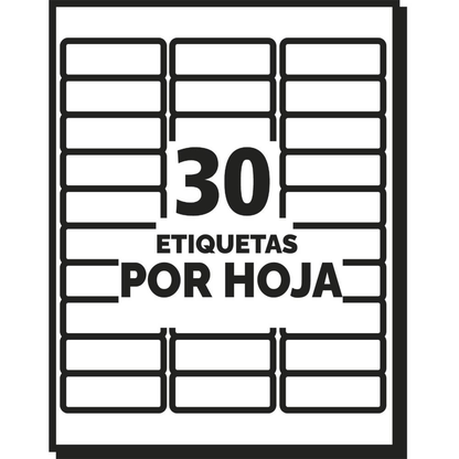 3000 Etiqueta Envio Permanente Avery Blanca Impresion Laser