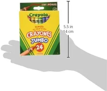 24 Crayones Jumbo Redondos Escolares Dibujo Colorear Crayola - Crayola - vista lateral
