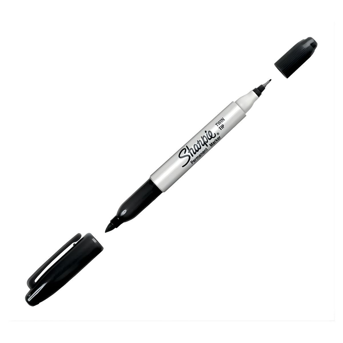 Marcador Permanente Sharpie Doble Punta Negro 12pzas