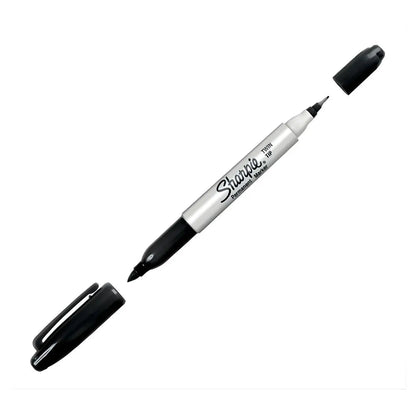 Marcador Permanente Sharpie Doble Punta Negro 12pzas Sharpie