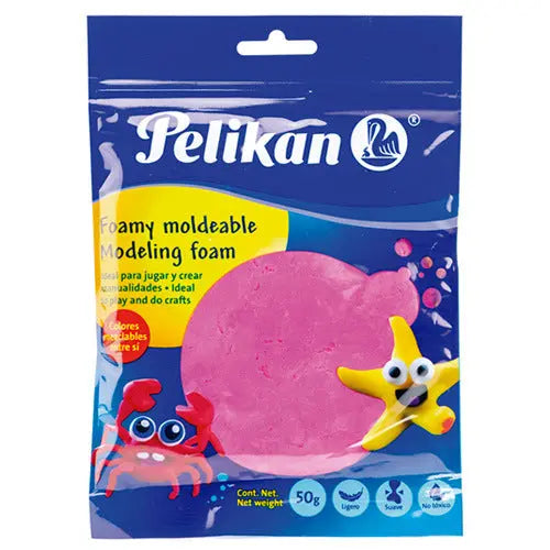 Foamy Moldeable Pelikan 50gr Elegir Color Morado - Pelikan - empaque
