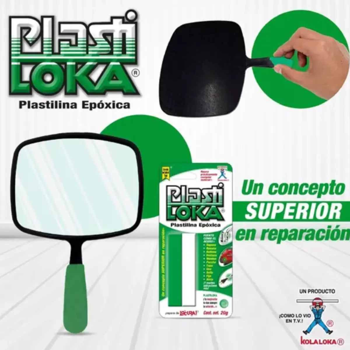 Caja 10 Plastilinas Epoxica Plasti Loka 20g Kola Loka - Kolaloka - detalle