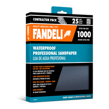 Kit 25 Hojas Lija Agua Grano Extra Fino 1000 9x11 Fandeli