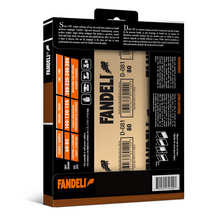 Kit 25 Lija Profesional Multiusos Grano 60 Grueso Fandeli