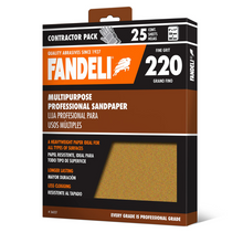 Kit 25 Lija Multiusos Profesional Grano 220 9x11 Fandeli