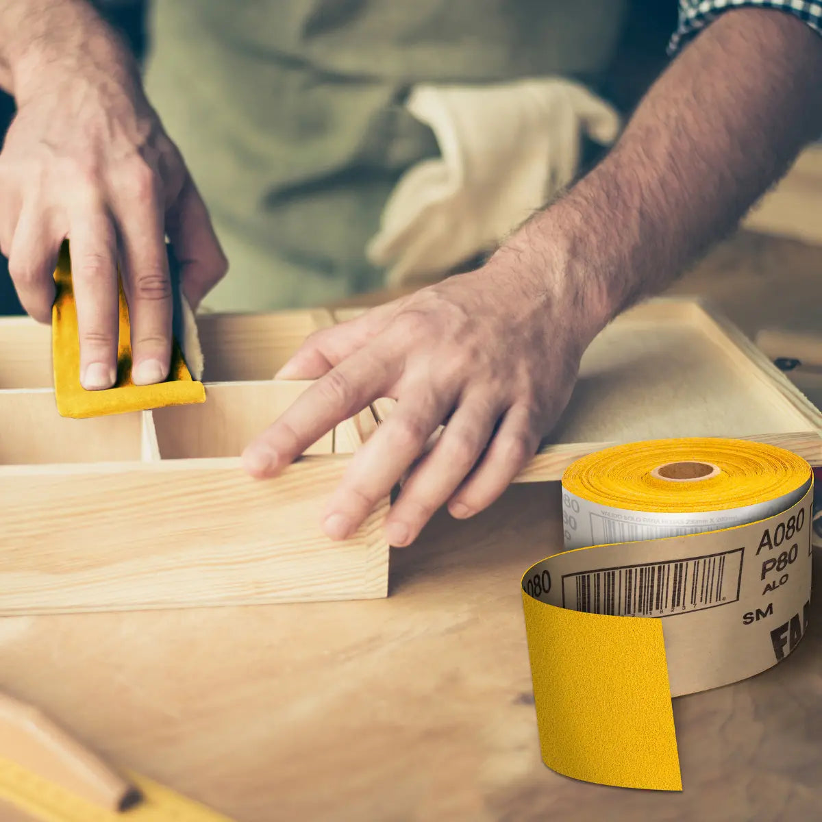 Rollo Lija Profesional Multiusos Grano 80 7cmx18m Fandeli - Marchante MX