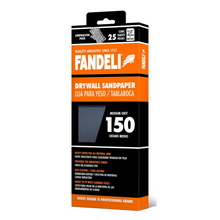 Kit 25 Lija Profesional Yeso Paredes Grado Medio 150 Fandeli