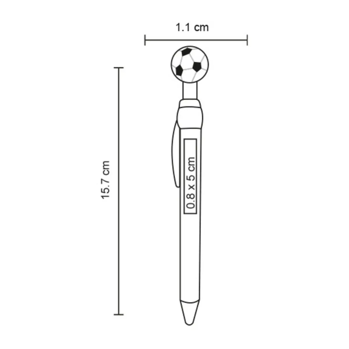 10pzs Boligrafo Plastico For Promotional Clip Forma Balon Soccer