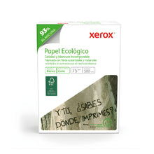 500 Hojas Papel Xerox Ecologico Tamaño Carta Blancas Blanco Xerox