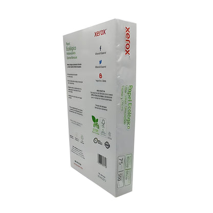 500 Hojas Papel Xerox Ecologico Tamaño Oficio Blancas