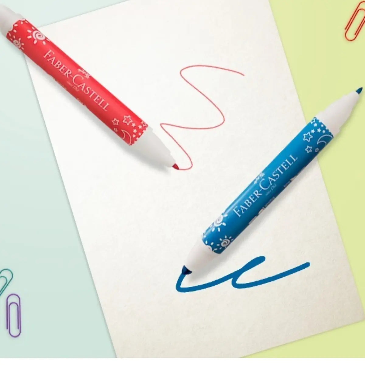 Plumones Gruesos Faber Castell Doble Punta 10 Pz - Faber Castell - empaque