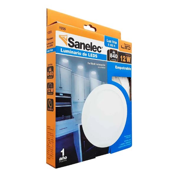 Lámpara circular 12W 24 leds Sanelec