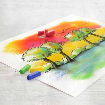 Tizas Pasteles Suaves Blandos Mini Faber Castell Estuche 24 Pz - Faber Castell - uso