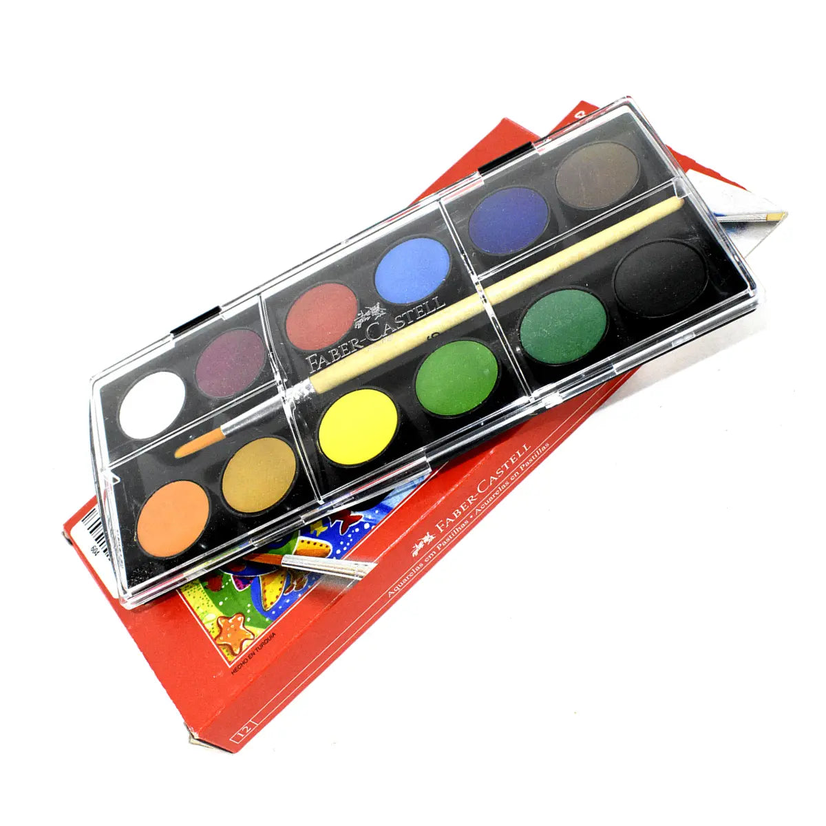 Acuarelas Infantil Faber Castell 24mm Estuche 12 Pz - AKSI - uso