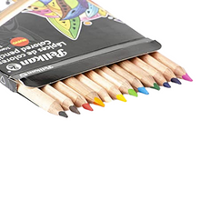 Lápices Colores Triangulares Jumbo Cuerpo Madera Pelikan 12 Piezas