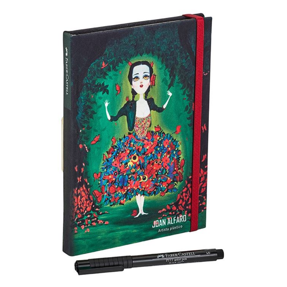 Libreta 160 hojas + Marcador Finepen Faber Castell Edición Joan Alfaro - MarchanteMX